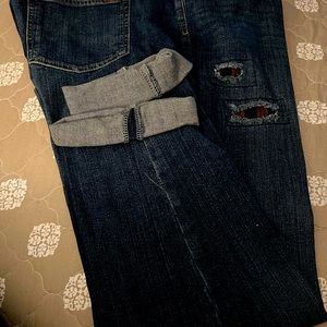 Boyfriend distress jeans